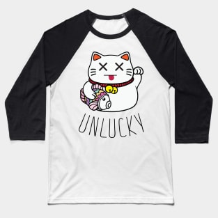 Unlucky Maneki Neko Baseball T-Shirt